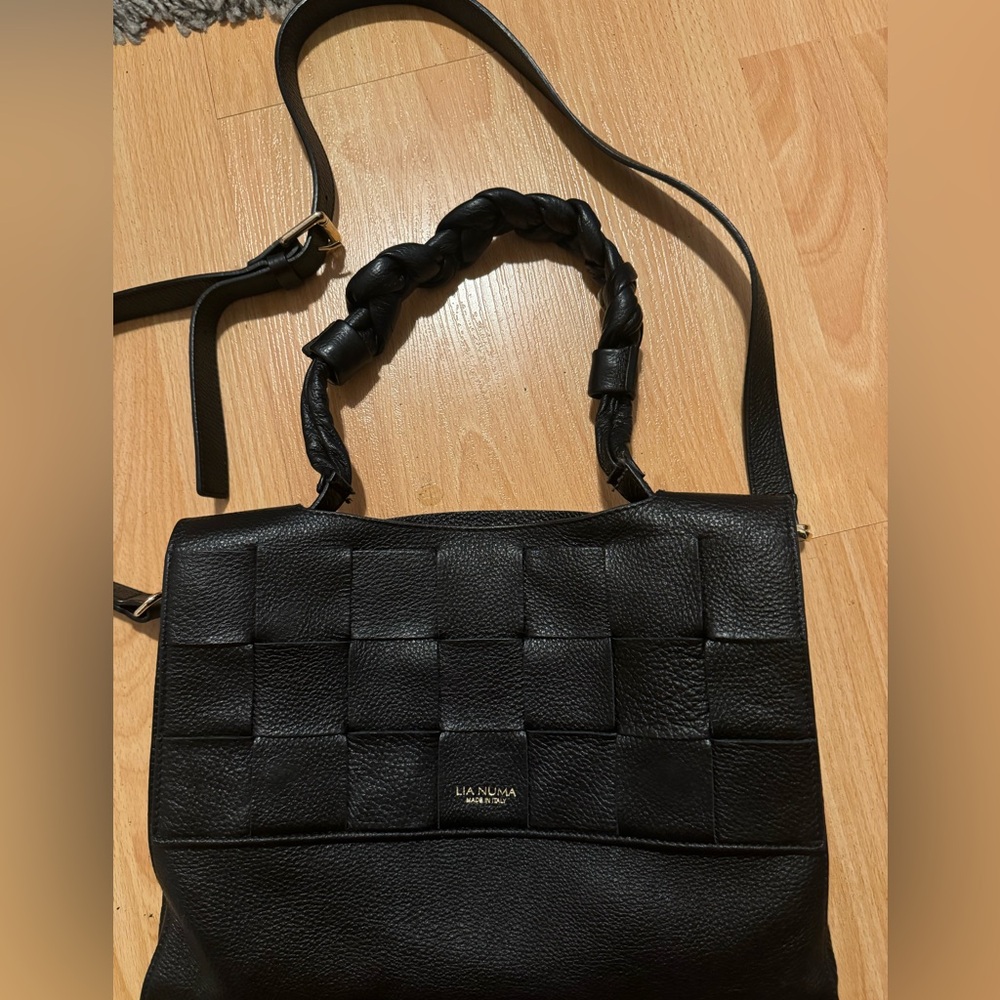 Lia Numa Leather Crossbody Purse